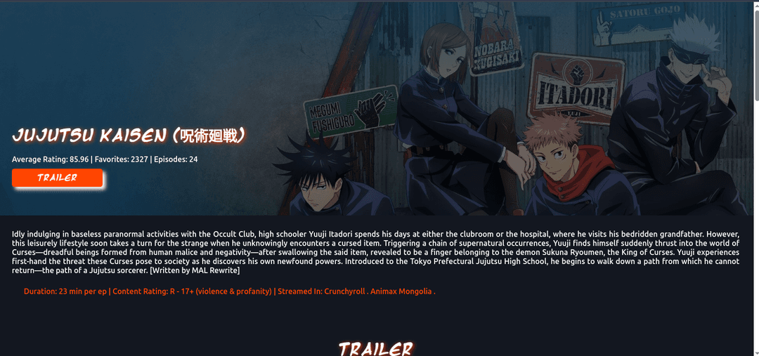 Anime-Sphere - APIs Based Anime Explorer - Image 4