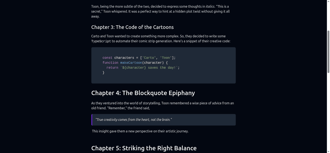 Carto-Toon Editor - A Feature-Rich Text Editor for Creative Writing - Image 3