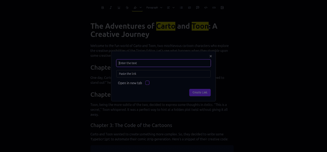 Carto-Toon Editor - A Feature-Rich Text Editor for Creative Writing - Image 4