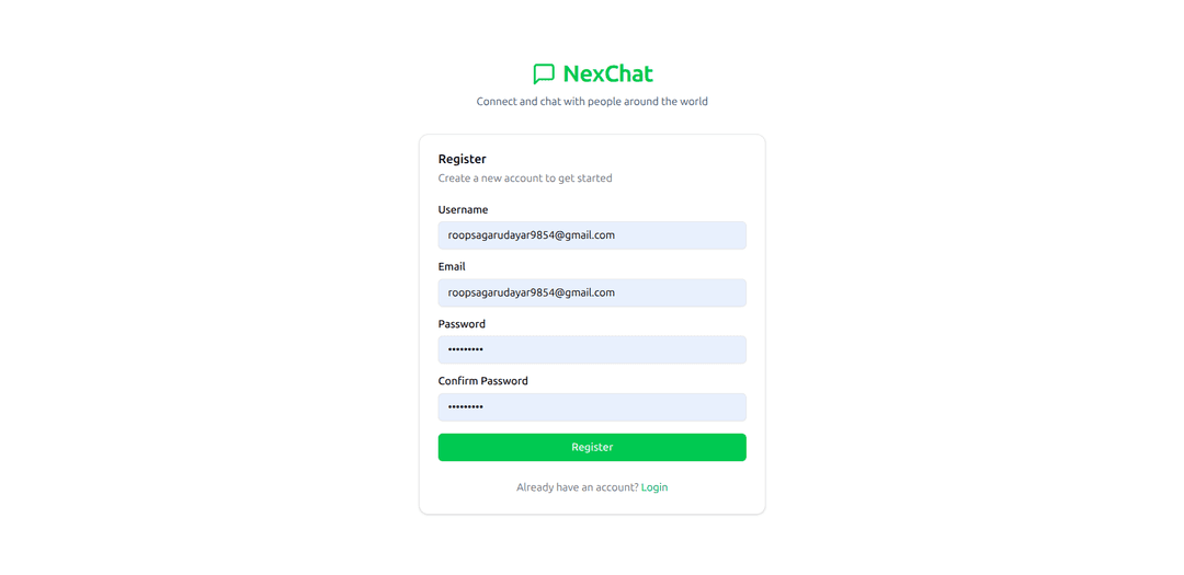 NextChat - Real-time Chat Application - Image 1