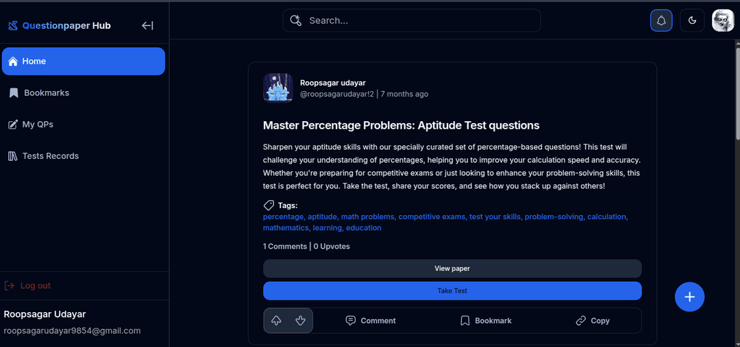 Question Paper Hub - Interactive Question Paper Sharing App - Image 3
