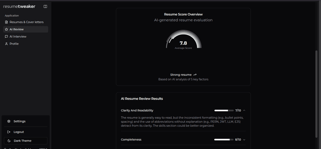 Resumetweaker - AI-Powered Resume & Interview Prep Tool - Image 7